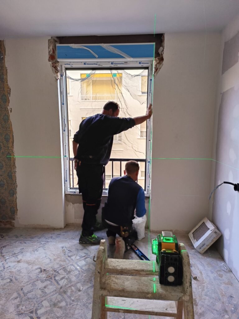 trabajadores en obra